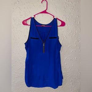Womens Express Blue Dress Top (M)